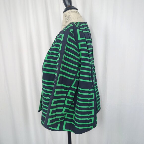 Peter Nygard Jacket 16 X Large Crop Blue Green Career Y2K - Picture 4 of 9